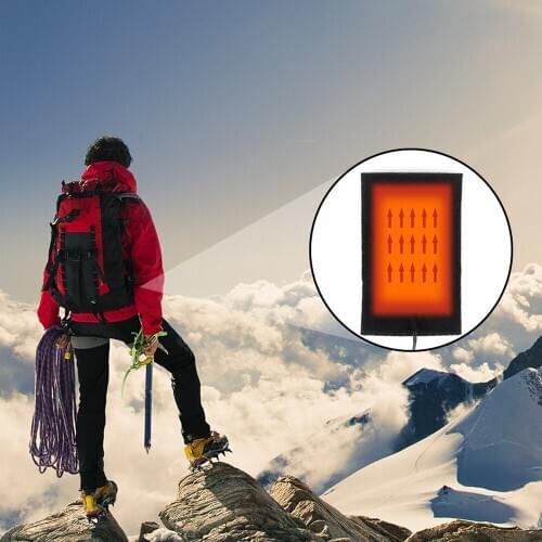 1pc USB Warm Paste Pads Fast-Heating Carbon Fiber Heating Pad Safe Portable Heating Warmer Pad for Cloth Vest Jacket shoes socks