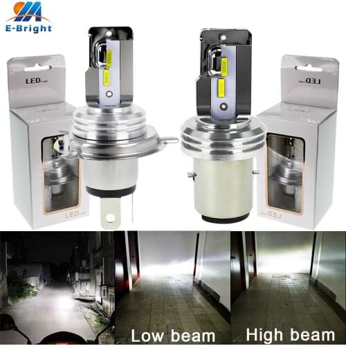 2X Hi-Low beam 18W White DC 11-60V H4 BA20D 1860 12 SMD CSP M2A 1500LM Signal Bulb Led for motorcycle headlight Electric cars