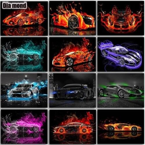 5D Diamond Painting Cars Full Square/round Car Cross Stitch Diamond Mosaic Embroidery Landscape Rhinestones Home Art Decoration