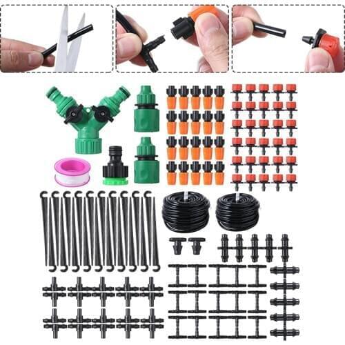 30M Automatic DIY Watering Irrigation System Kit Adjustable Drippers Garden Plant Micro Drip Garden Watering Kits