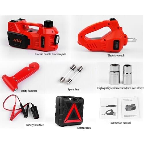 Car Electric Jack Car Device 12V Car Use Jack Suit Electric Wrench Multifunction Jack High Strength Jack