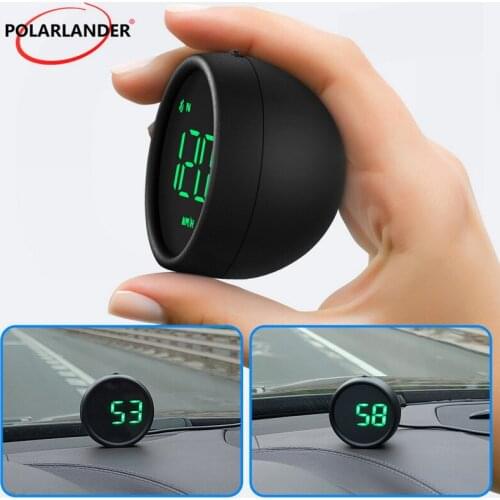 Car GPS Speedometer Green Light Monochrome G1 Round Mile and Kilometer Switch Hot Selling 5V Speeding Alarm Suitable for All Car