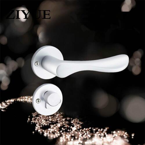 Free Shipping Aluminum Interior Bedroom Split Door Lock for Wooden door