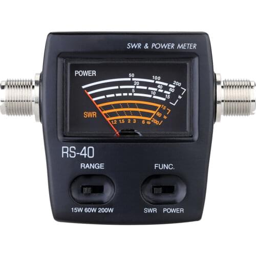 Power Meter SWR Standing Wave Ratio Watt Meter Energy Meters for HAM Mobile VHF UHF 200W
