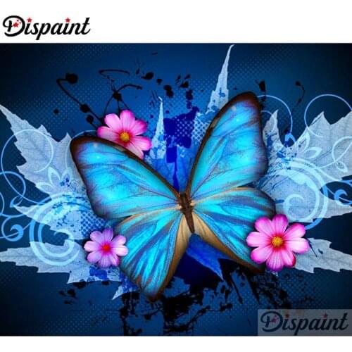 Dispaint Full Square/Round Drill 5D DIY Diamond Painting "Animal butterfly" Embroidery Cross Stitch 5D Home Decor A10611