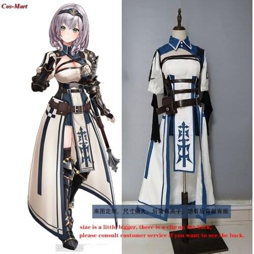Anime VTuber Hololive Shirogane Noel Cosplay Costume Fashion Combat Uniform Activity Party Role Play Clothing Custom-Make Any