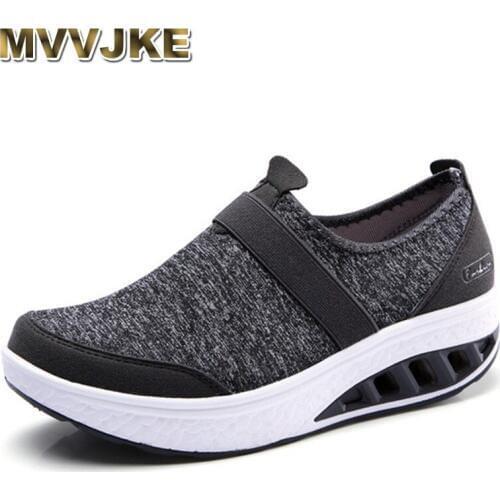 MVVJKEBig size35-42 sneakers for women outdoor breathable shuttlecock Sport running shoes woman slim Fitness cushioning high