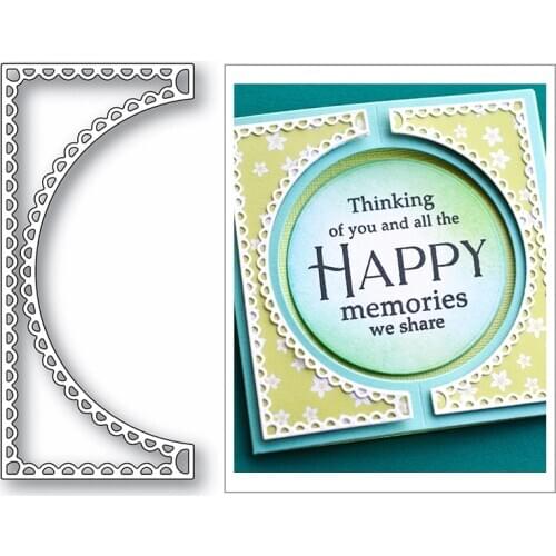 Scallop Arch Halloween Border Frame 2020 New Metal Cutting Dies for Scrapbooking and Embossing Decoration Card Making No Stamps