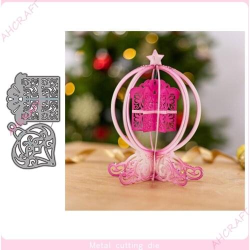 Gift and Lantern Metal Cutting Dies for DIY Scrapbooking Photo Album Decorative Embossing Paper Card Crafts Die 2021