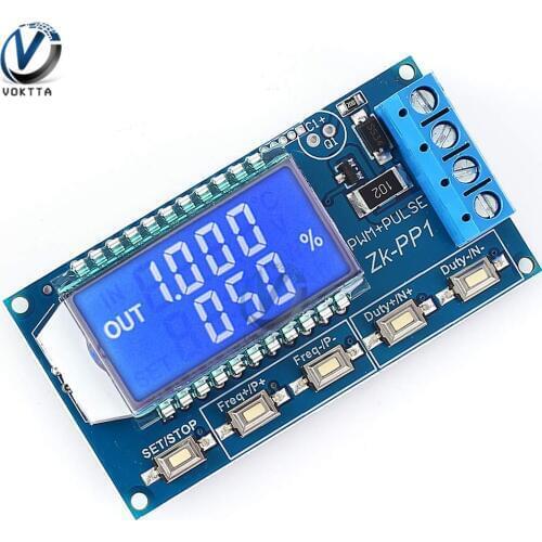 3.3 -30V PWM Pulse Number Frequency Duty Cycle Adjustable Signal Generator Module LCD Display Square Wave Rectangular Wave