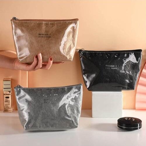 2021European andAmerican new TPU DuPont paper womens cosmetic bag fashion simple girls' cosmetic travel bag storage bag purses
