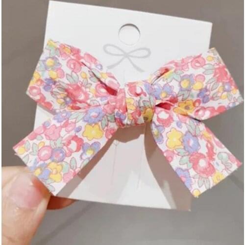 2021 New Fashion Beautiful Cute Simple Wear-resistant Elastic Bowknot Floral Girl Hairpin Hair Clip Daily Wear Hair Accessories