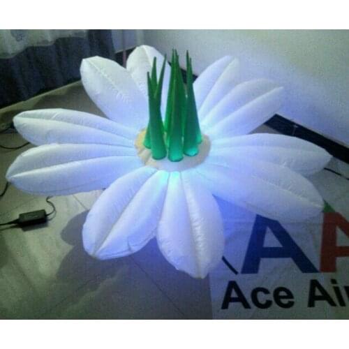 Charming Colorful Lighting Inflatable Flowers For Events and Wedding in Israel ,Russia and Germany with Base