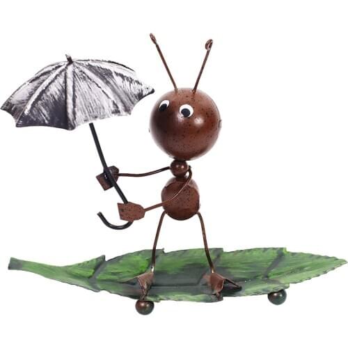 Gift Ant Figurine Elegant Statue Home Ornament Cartoon Model Table Decoration Bedroom Living Room Office Bar Mini Cute Iron