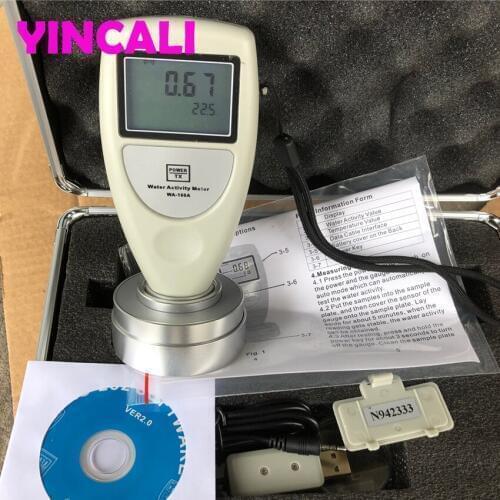 Handheld Water Activity Meter Analyzer WA-160A with USB Data Cable and Software Used to Measure the Water Activity of Food