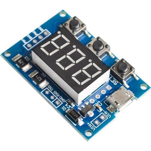 DC PWM Signal Generator Micro USB 2CH Adjustable Duty Cycle Pulse Frequency Digital LED Display Tube DC 5V 12V 24V 1Hz~150KHz