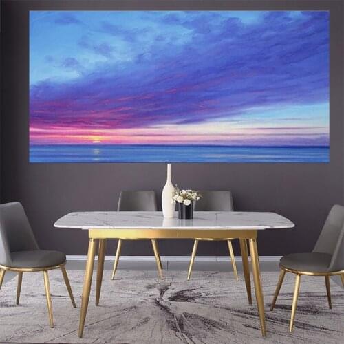 Nature Seascape Cloud Ocean Sea Sky Landscape Posters and Prints Oil Painting Printed on Canvas Wall Picture for Room Decoration
