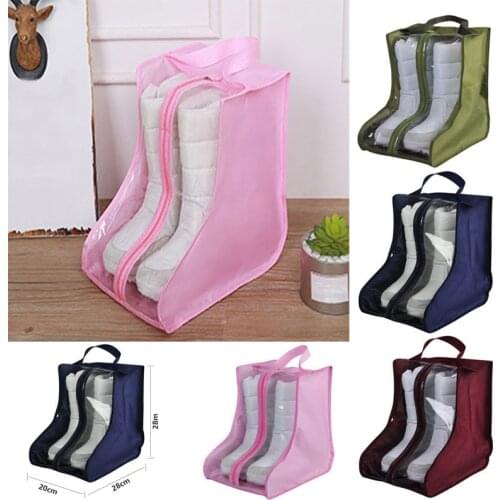 PVC Home Supplies Boots Shoes Dustproof Bag Storage Pouch Shoes Protector Bag 20*28*28cm J2Y