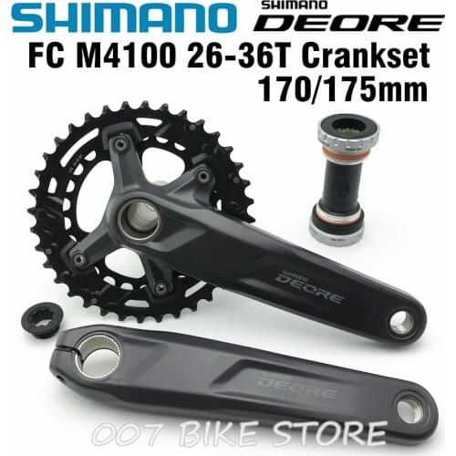 SHIMANO DEORE FC M4100 Crankset M4100 2x10-Speed 26-36T 170MM 175MM DEORE Crankset