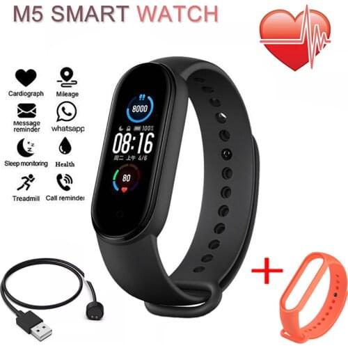 M5 Smart Watch Sports Pedometer Blood Pressure Heart Rate Monitor Men Women Bracelets For Android iOS Bluetooth Wearable Device