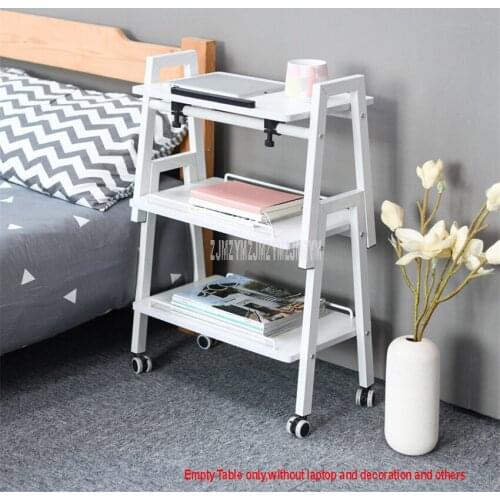 3 Layer Modern Sofa Side Tea Table With Wheel Easy to Move Simple Home Living Room Bedroom Corner Organize Storage Coffee Table