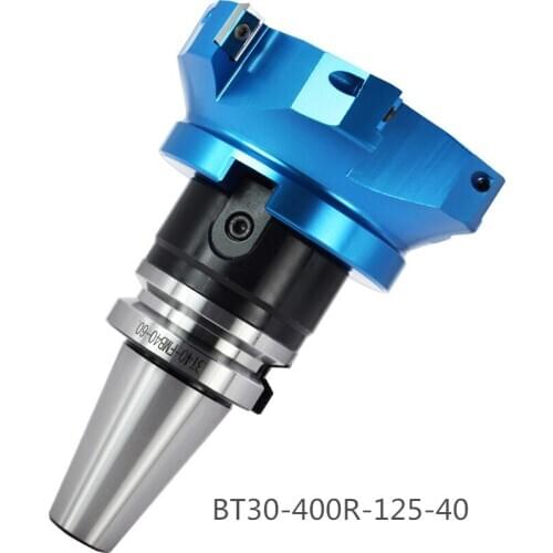 Face milling cutter BT30-400R-125-40 90angle process for AL