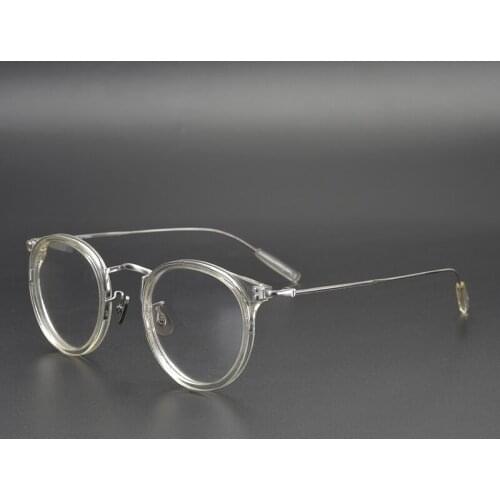 Vintage Retro Round Optical Titanium Eyeglass Frame EV577 Ultra Light Limited Original Quality Women Man Eyewear Blue-ray Proof