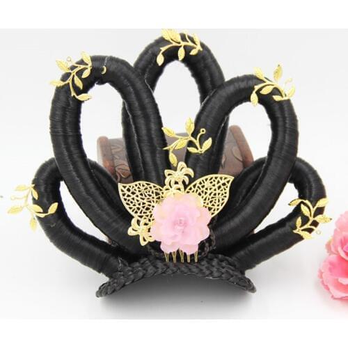 Ancient chinese fairy hair accessories fairy hair extensions ancient dynasty dancer cosplay hair pretty hair products