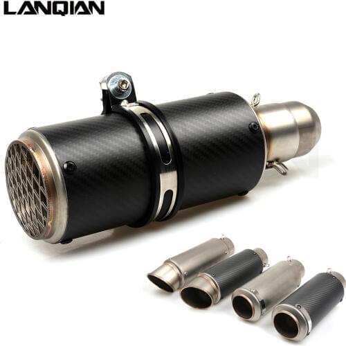 Motorcycle Carbon Fiber Exhaust Pipe GP Escape scarico moto universale Muffler For YAMAHA bws 125 mt03 kawasaki z650 bmw f800r