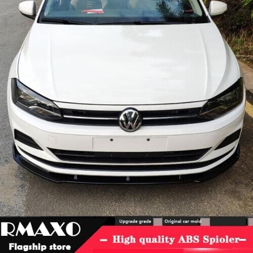 For Volkswagen POLO Body kit spoiler 2019-2020 For POLO EC ABS Rear lip rear spoiler front Bumper Diffuser Bumpers Protector