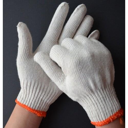 1 Pair Labor Insurance Gloves Cotton Yarn Gloves Breathable Wearable Gardening Protection Gloves work protect safty gloves