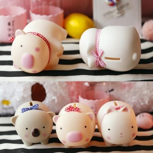 1 Pcs Childrens Bank Box Vinyl Doll Decor Cute Chatter Toy Baby Gifts Cartoon Piggy Bank Child Kid Money Box