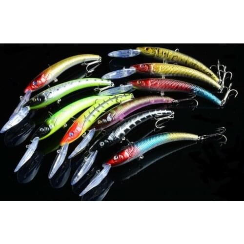 1Pcs 15.5cm/16.3g Crankbait Minnow Lure Wobblers Peche Bass Artificial Baits Pike Carp Lures Swimbait
