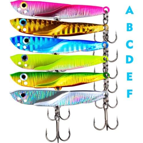 1Pc Metal Laser VIB Blade Fishing Lure 11/15/21/30/40g Fishing Tackle Crankbait Vibration Spoon Spinner Sinking Bait Tackle