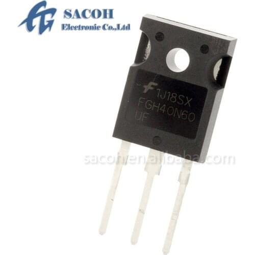 10Pcs FGH40N60UF or FGH40N60UFTU or FGH40N60SF or FGH40N60 TO-247 40A 600V Field Stop IGBT