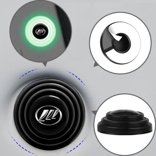 20mm Car Logo Door Shock Stickers Silent Gasket With Trunk Sound Insulation Pad for lifan solano x60 x50 2012-2021