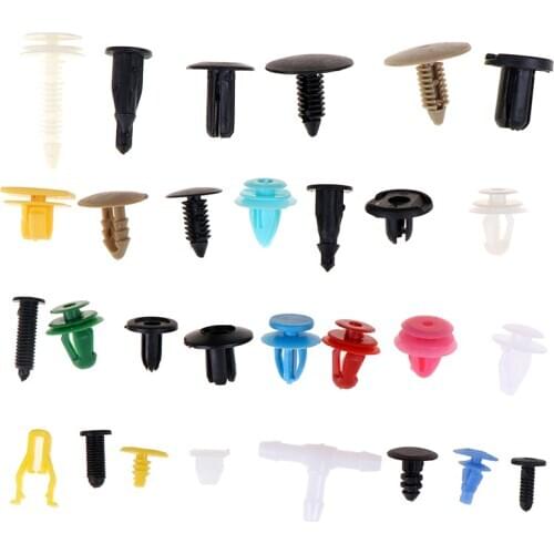 500pcs Brand New And High Quality Bumper Fender Trim Plastic Door Panel Rivet Plastic Mixed Auto Car Fastener Clip