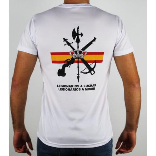 Legion Fight, Legion Die. Legion Espanola. Spanish Foreign Legion Emblem T-Shirt. Summer Cotton O-Neck Short Sleeve Mens T Shirt