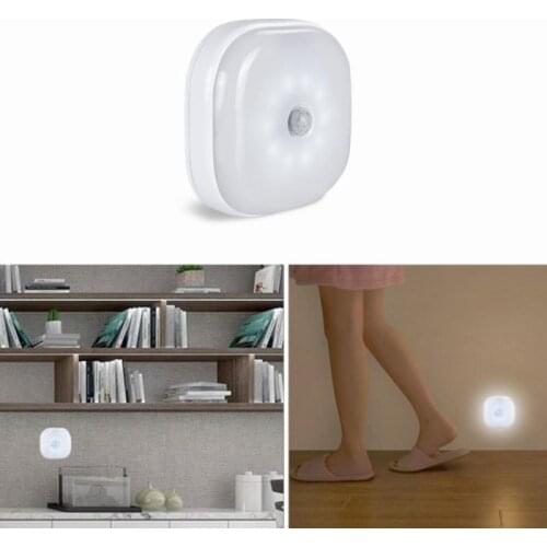 Human Body Sensor LED Night Light Mini Light Sensor Control Nightlight Lamp For Children Kids Living Room Bedroom Lighting