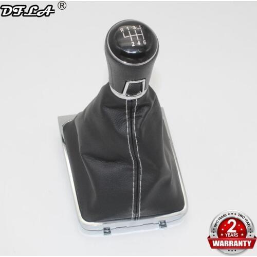 For VW Golf 7 Golf MK7 GTI GTD 2013 2014 2015 2016 2017 2018 Car-Styling 6 Speed Car Stick Gear Shift Knob Leather Boot