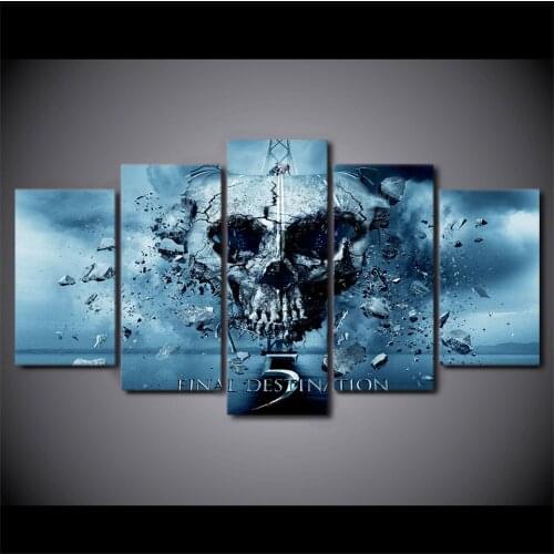 Canvas Art HD Printed Painting Modular Pictures Home Decor Photo Frame 5 Panels Movie Final Destination Poster Wall Art