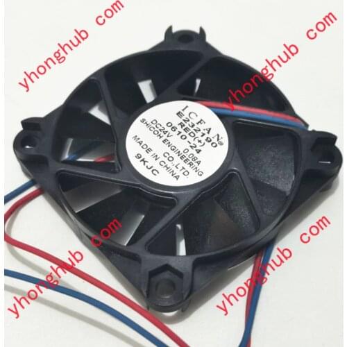 ICFAN 0610-24 DC 24V 0.08A 60x60x10mm 2-wire Server Cooling Fan