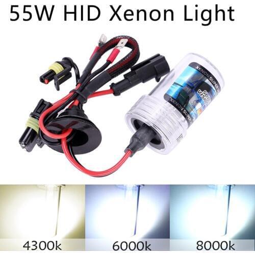 2Pcs 12V 55W H7 HID Xenon Light Conversion Kit H1 H3 H4 H8 H9 H11 9005 9006 Bulb Auto Car Headlight Lamp