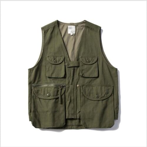 Fashionable Work Clothes Camouflage Vest Mens Outdoor Fishing Hunting Climbing Hiking Sport V-neck Sleeveless Casual Waist Coat