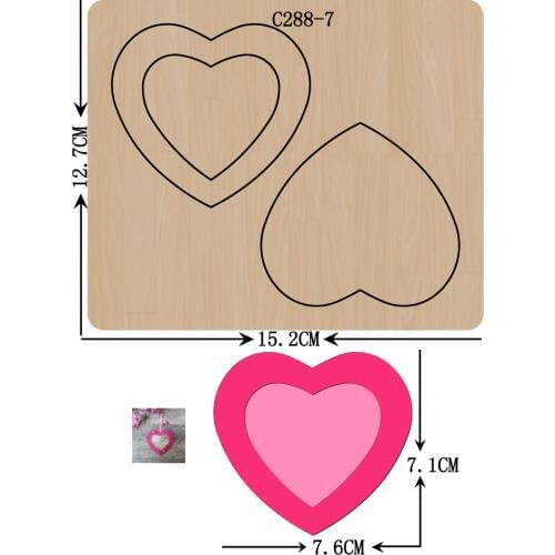 New Picture frame Wooden die Scrapbooking C-288-7 Cutting Dies Compatible with most die cutting machines