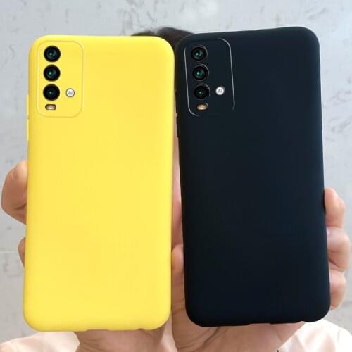 Candy Color Silicone Case For Xiaomi Redmi 9T Case Soft Coque Shockproof Back Phone Cover For Redmi 9 T 9T Funda Redmi9T Cases