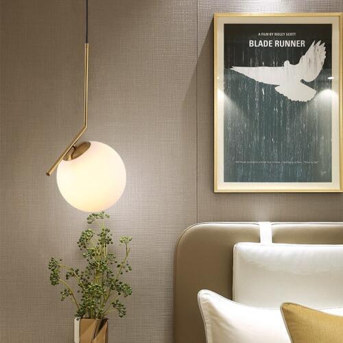 Modern LED Hanging Lamp Bedroom Living Room Luminaire Suspendu Nordic Pendant Lights For Home Lighting Glass Ball Hanglamp
