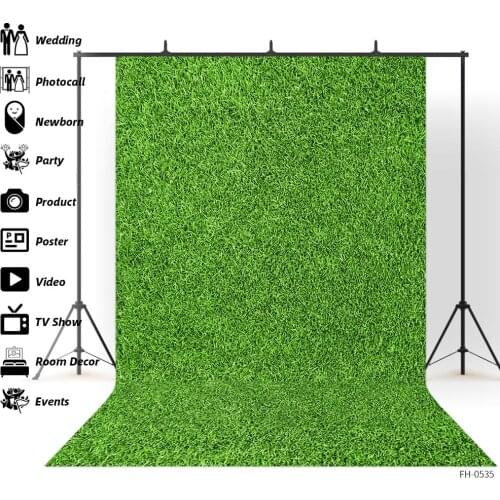 Grass Green Screen Party Photography Backgrounds Wedding Birthday Baby Boy Portrait Photographic Photocall Backdrop Photo Studio
