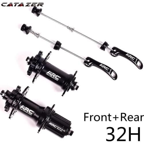 MTB Bicycle Hubs Sealed Bearing Mountain Bike Hubs Quick Release set 32 28 36Holes Disc Brake QR 4 Bearings 4 Pawls 399g 8-11S