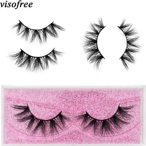 Visofree Eyelashes 3D Mink Lashes natural full volume soft lashes long eyelash fluffy extension eyelash makeup beauty K12